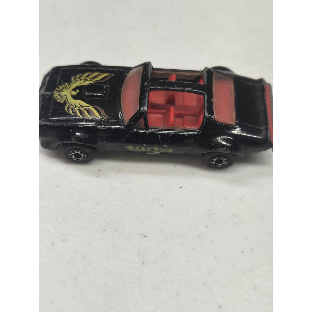 Vintage 1979 Matchbox Superfast Pontiac Firebird T-Top Black Gold Phoenix Eng
